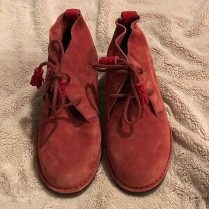 Rust Suede Ankle Boots Hush puppies never worn size 7